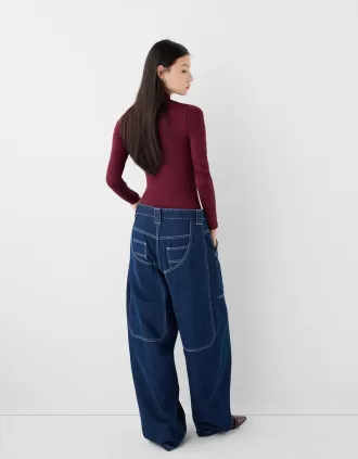 Long sleeve high neck bodysuit