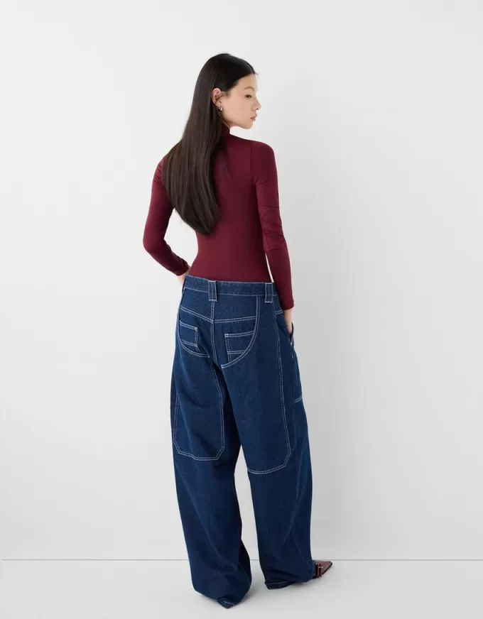 Long sleeve high neck bodysuit