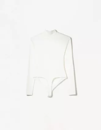 Long sleeve high neck bodysuit