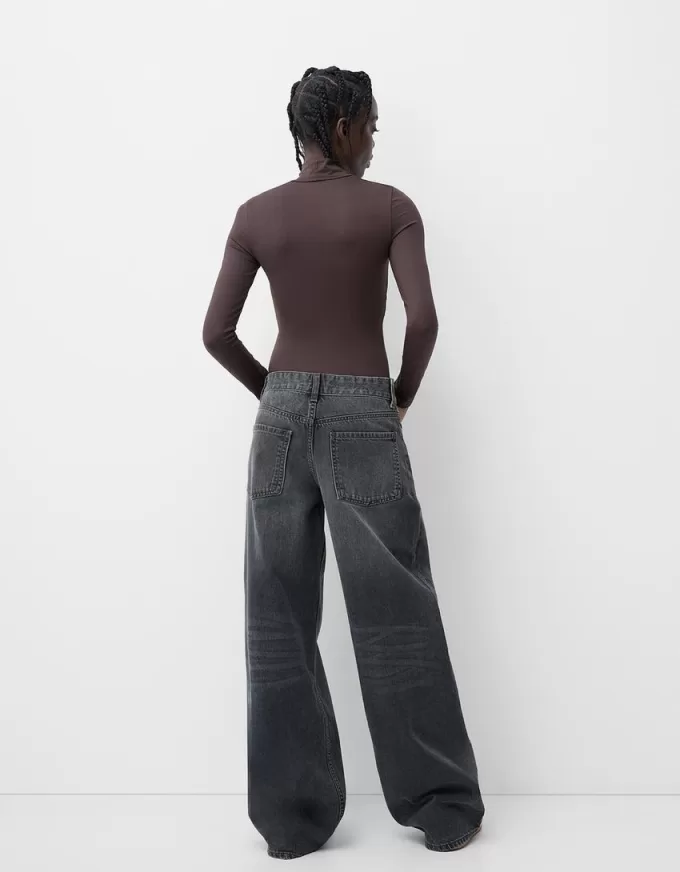 Long sleeve high neck bodysuit