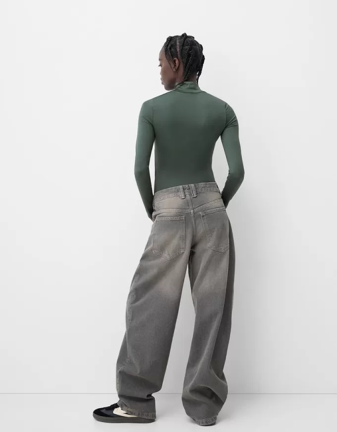 Long sleeve high neck bodysuit