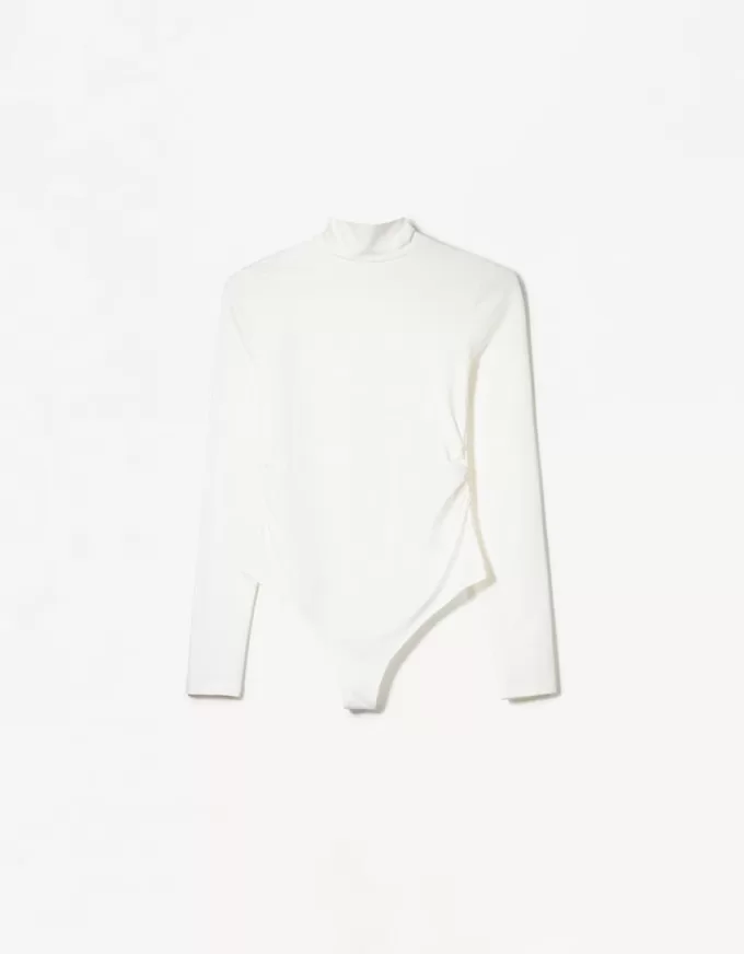 Long sleeve high neck bodysuit