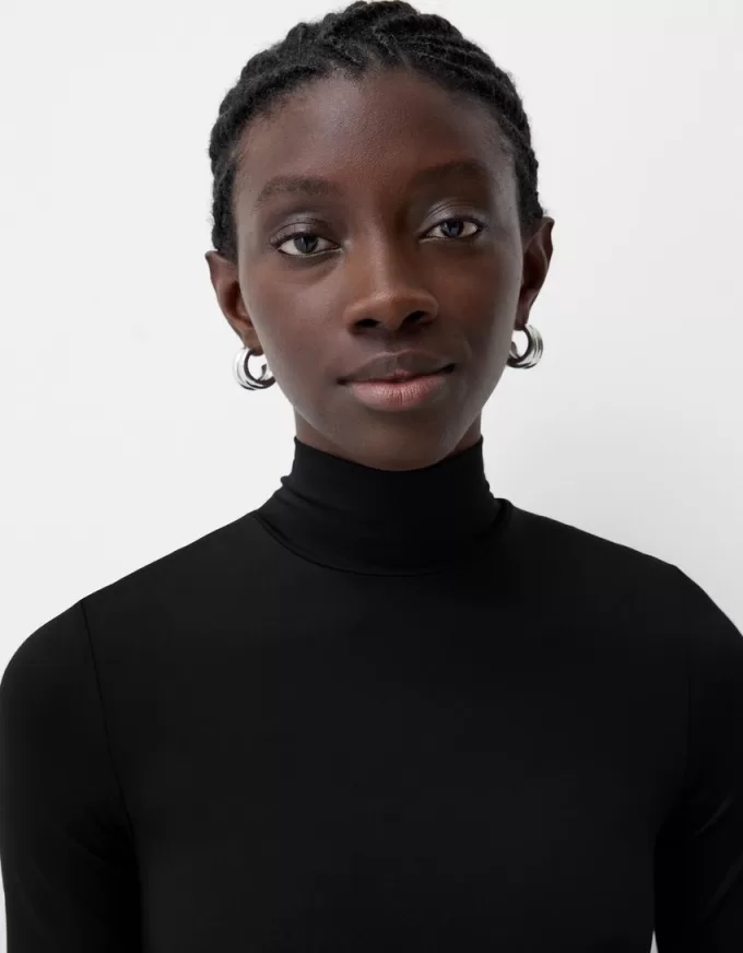 Long sleeve high neck bodysuit