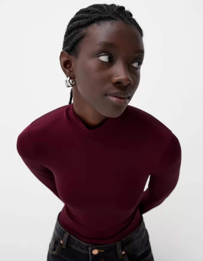 Long sleeve high neck bodysuit