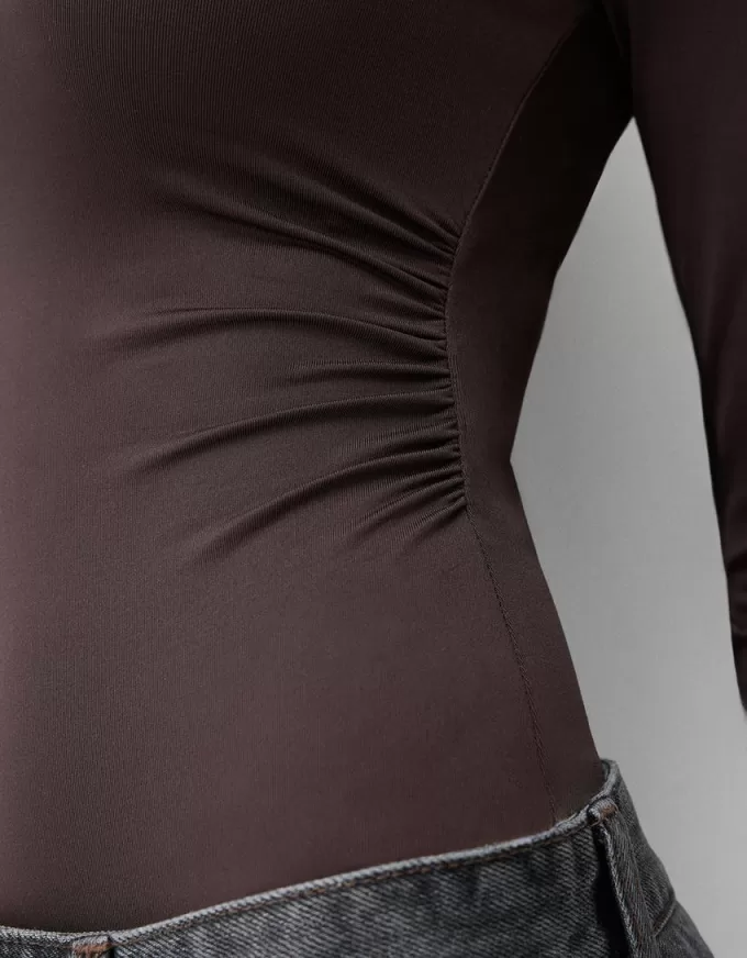 Long sleeve high neck bodysuit