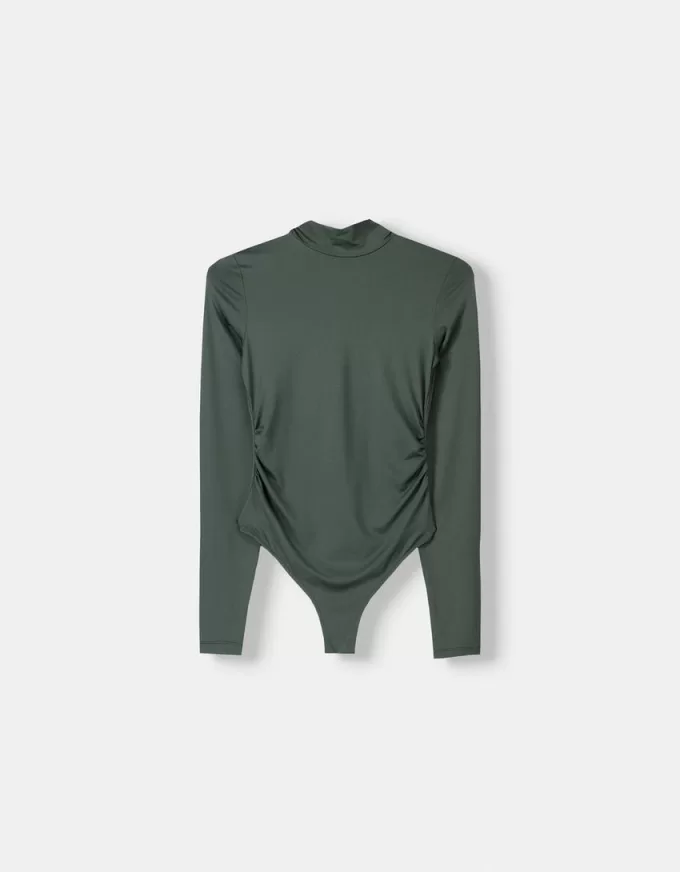 Long sleeve high neck bodysuit