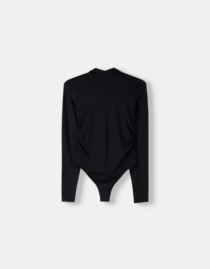Long sleeve high neck bodysuit