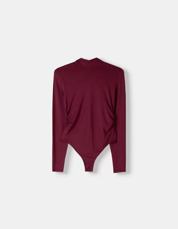 Long sleeve high neck bodysuit