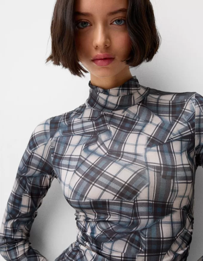 Long sleeve high neck bodysuit