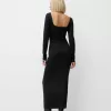 Long sleeve midi dress