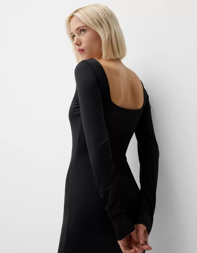 Long sleeve midi dress