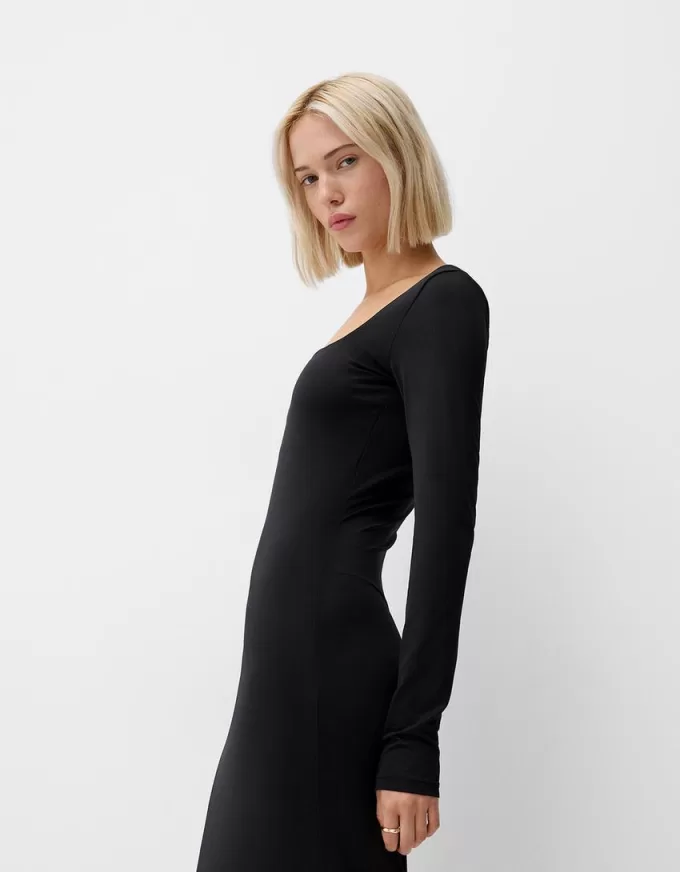 Long sleeve midi dress