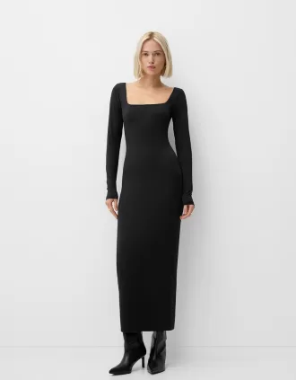 Long sleeve midi dress