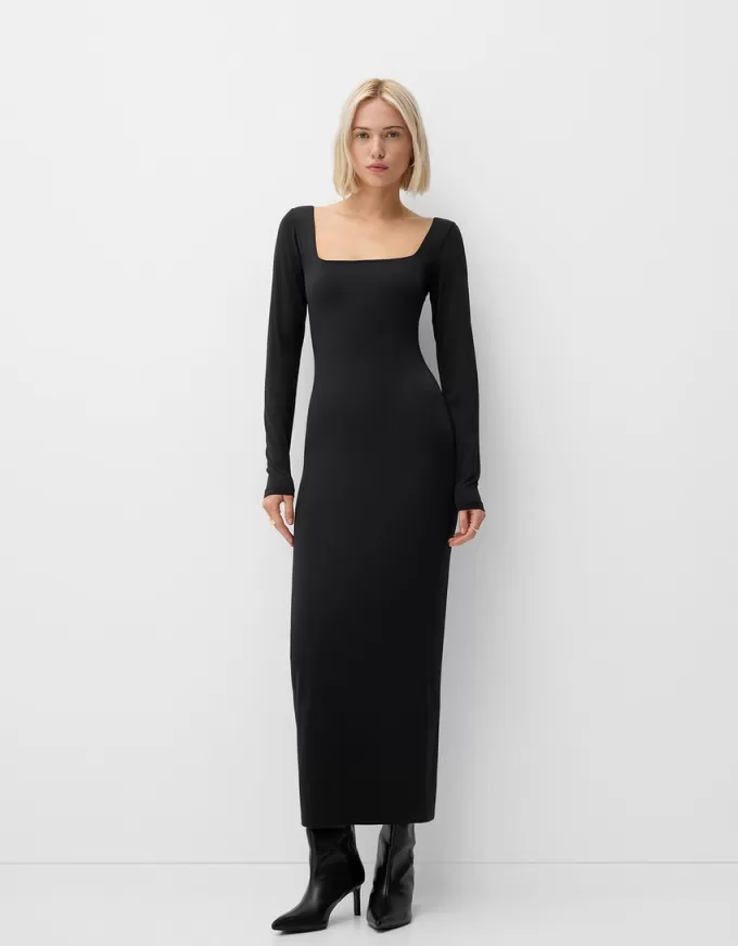Long sleeve midi dress