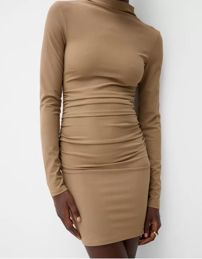 Long sleeve mini dress