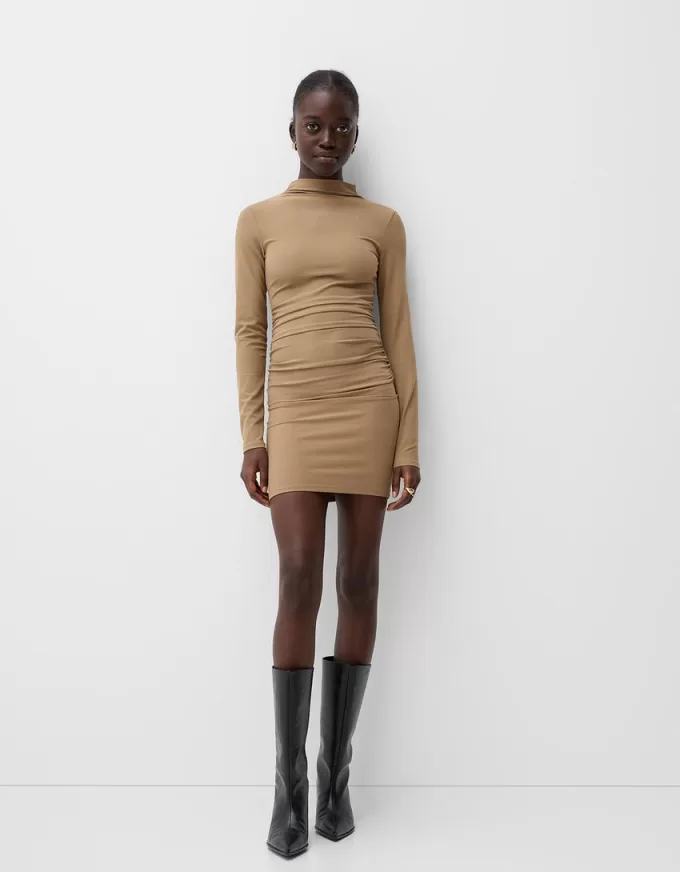 Long sleeve mini dress