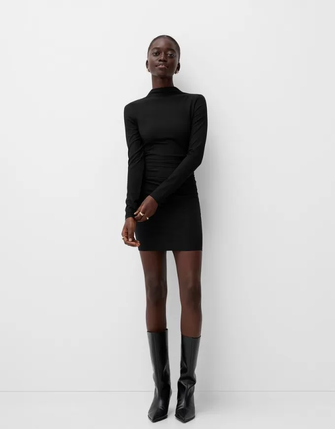 Long sleeve mini dress