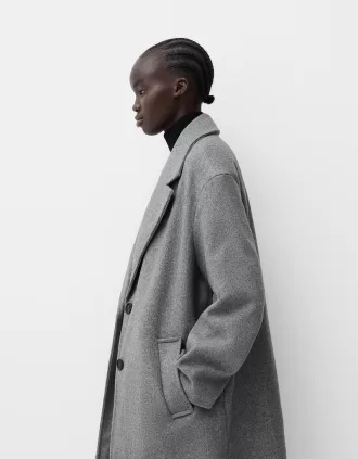 Long soft coat Long soft coat