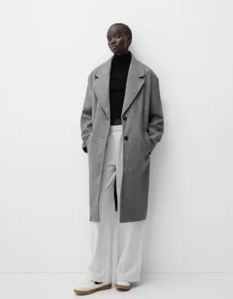 Long soft coat Long soft coat