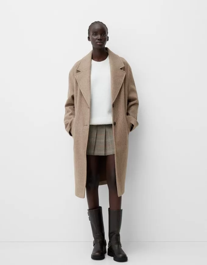 Long soft coat Long soft coat