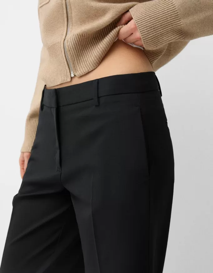 Low-rise straight-fit tailored pants Low-rise straight-fit tailored pants