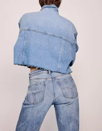 Low waist boot-cut jeans