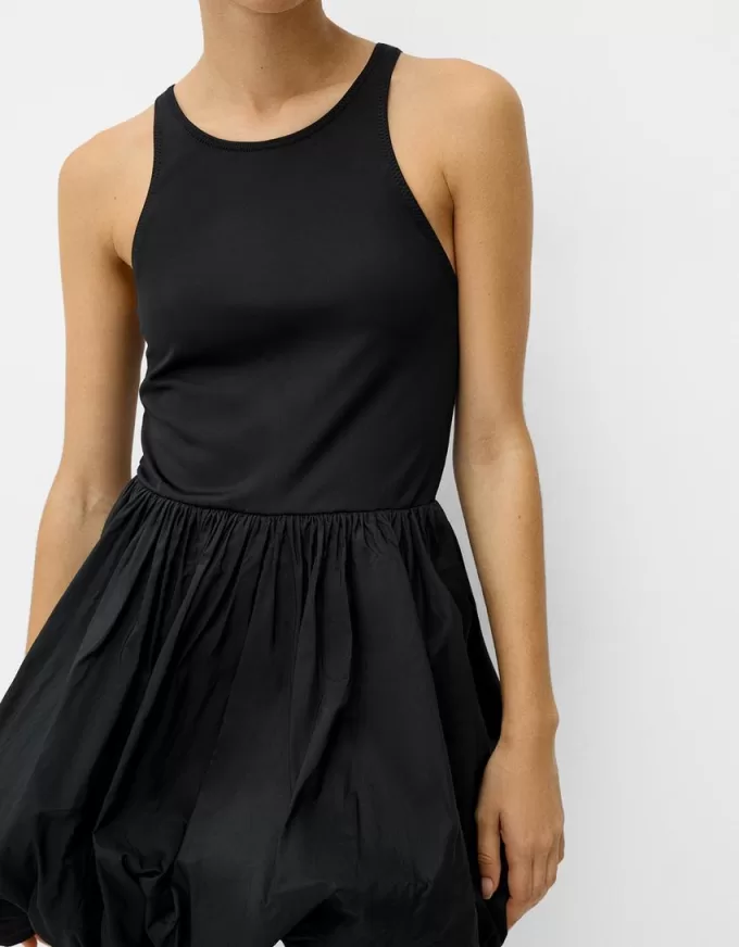 Maxi balloon mini dress