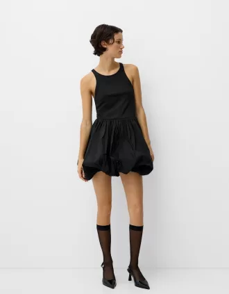 Maxi balloon mini dress