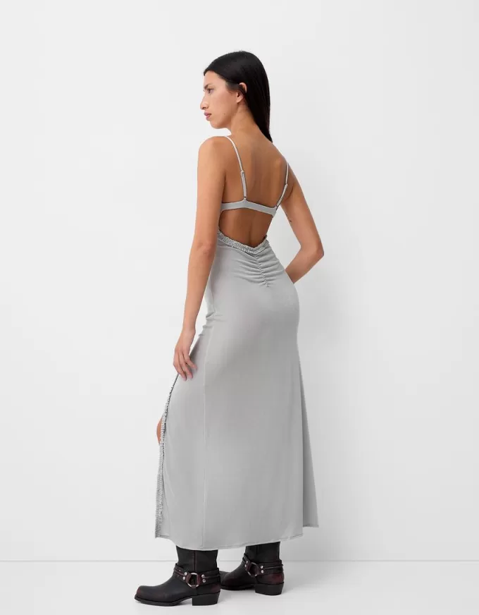 Maxi dress with straps