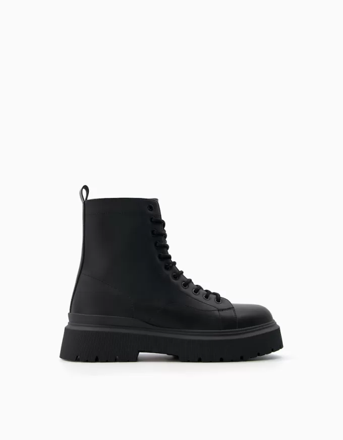 Men’s track sole lace-up ankle boots Men’s track sole lace-up ankle boots