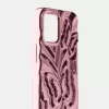 Metallic butterfly print cell phone case