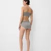 Metallic knit mini shorts Metallic knit mini shorts