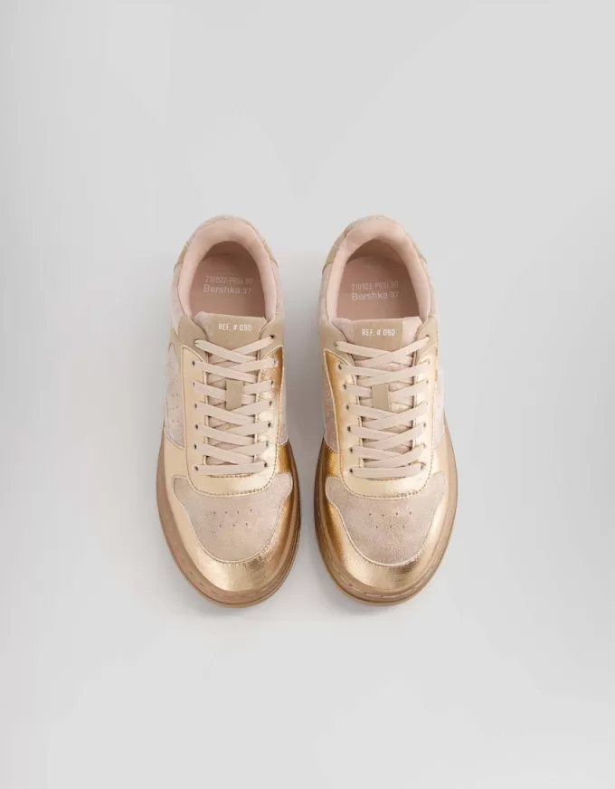 Metallic sneakers