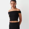 Mini fold-over-waist skirt