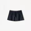 Mini skirt with contrast waist