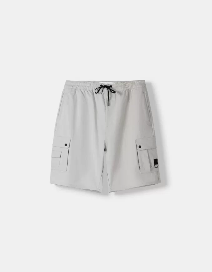 Multi-cargo technical Bermuda shorts