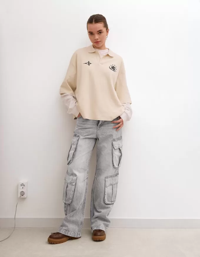 Multi-pocket cargo jeans