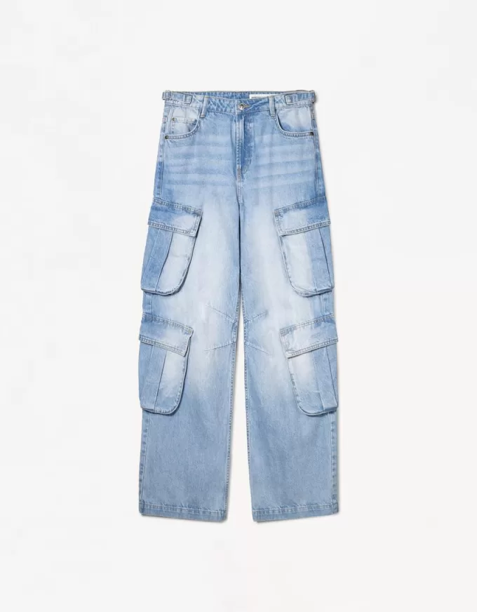 Multi-pocket cargo jeans