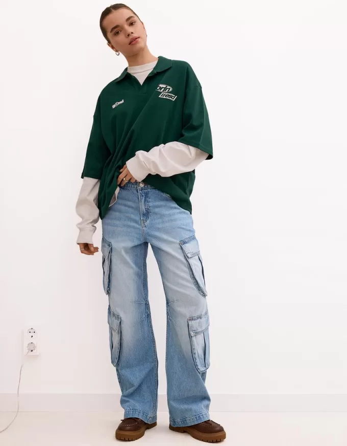 Multi-pocket cargo jeans