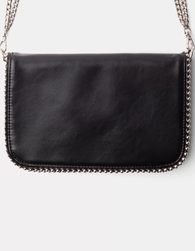 Multi-way leather effect crossbody bag