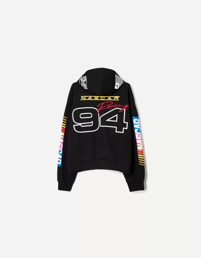 Nascar print boxy hooded sweatshirt Nascar print boxy hooded sweatshirt