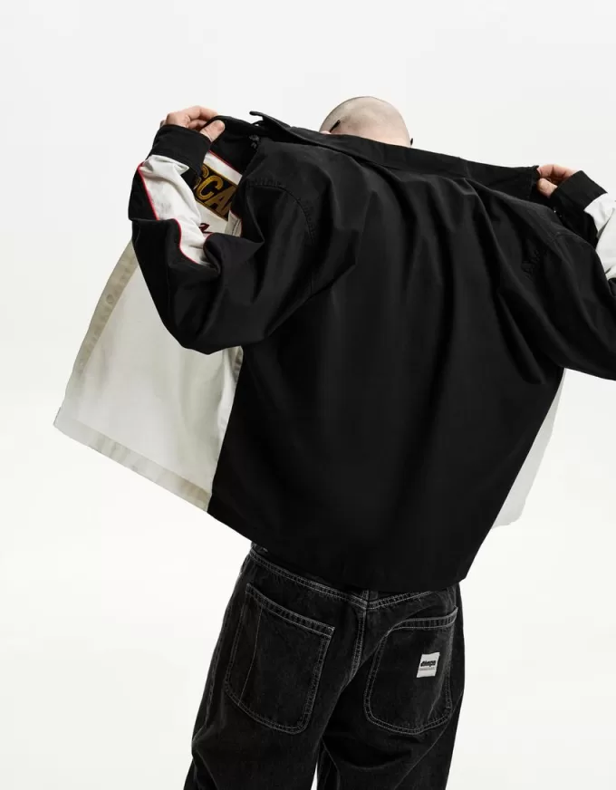 Nascar print long sleeve boxy fit shirt