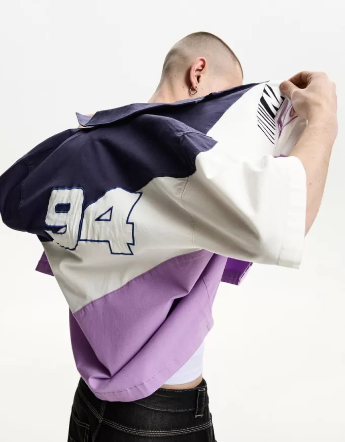 Nascar print short sleeve boxy fit shirt