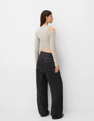 Off-the-shoulder sweater