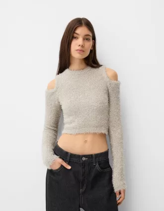 Off-the-shoulder sweater