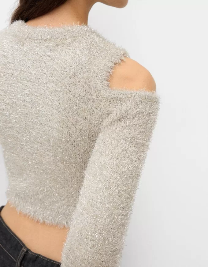 Off-the-shoulder sweater