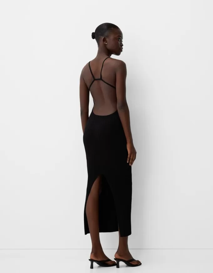 Open back midi dress