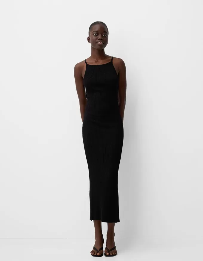 Open back midi dress