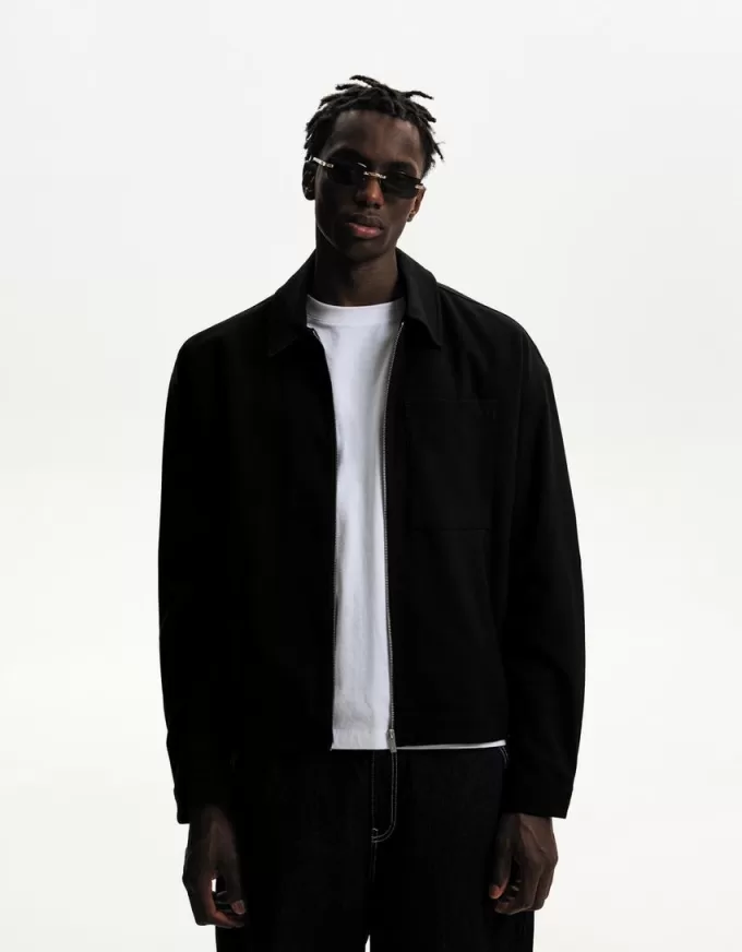 Overshirt with zipper Overshirt with zipper