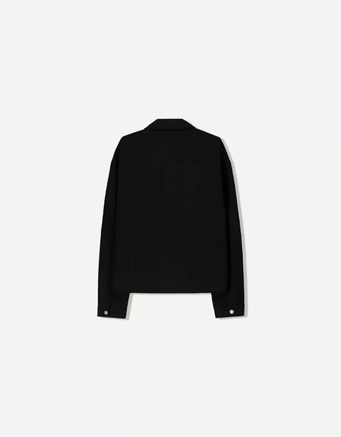 Overshirt with zipper